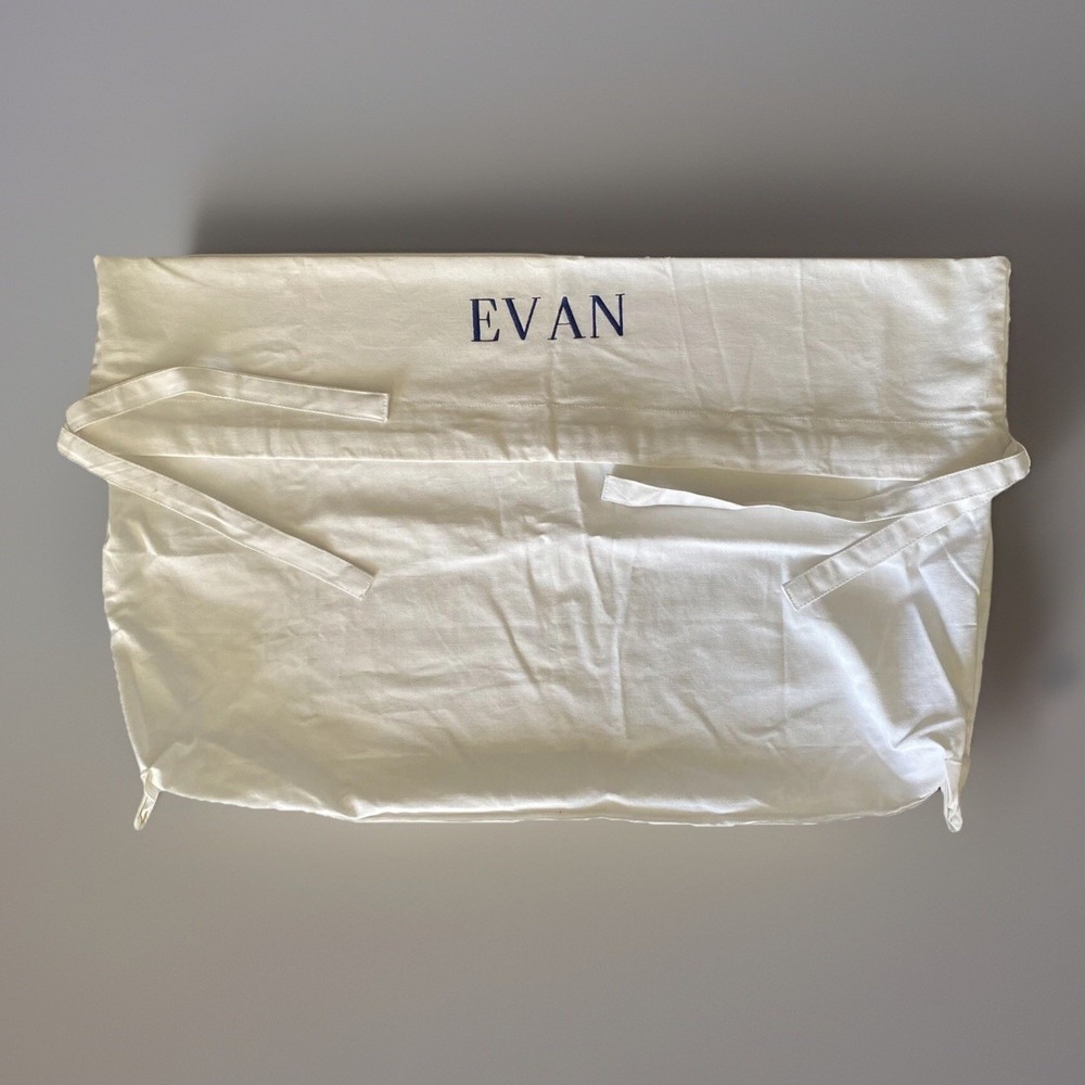 POTTERY BARN b+b BED AND BATH Large Canvas Hamper 32 x 20" Bag Basket Liner EVAN